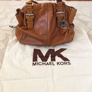 Michael Kors leather bag with duster bag & strap